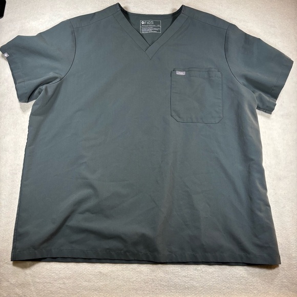 Figs Other - Figs Men’s Leon Three Pocket V-Neck Scrub Top Graphite Gray Size 3XL PO #5633